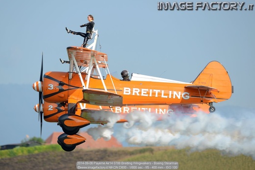 2014-09-06 Payerne Air14 0788 Breitling Wingwalkers - Boeing Stearman
